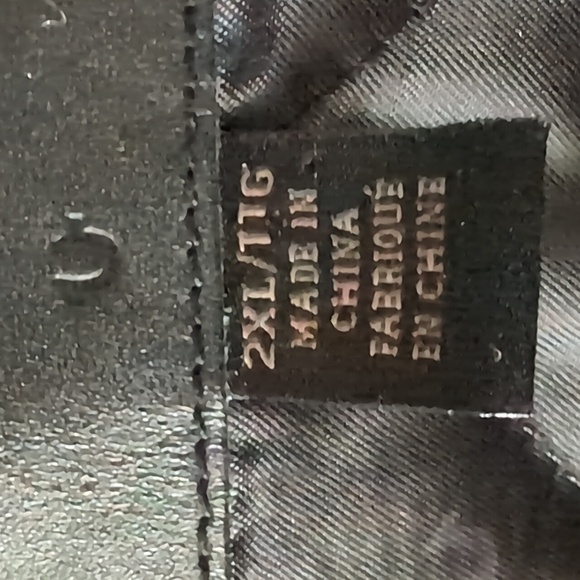 True Religion Black/ White Varsity Bomber Jacket Vest,Size 2XL. - Picture 14 of 16